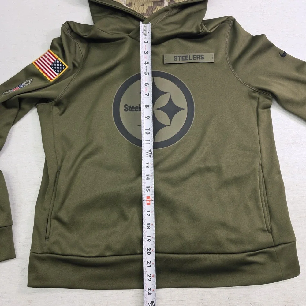 Nike Hoodie Green Pittsburgh Steelers Military Salute To Service Youth Boys Sz L